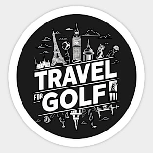 Retro Vintage Minumal  - Travel for Golf Sticker